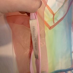 Rainbow sheer Urban Outfitters dress